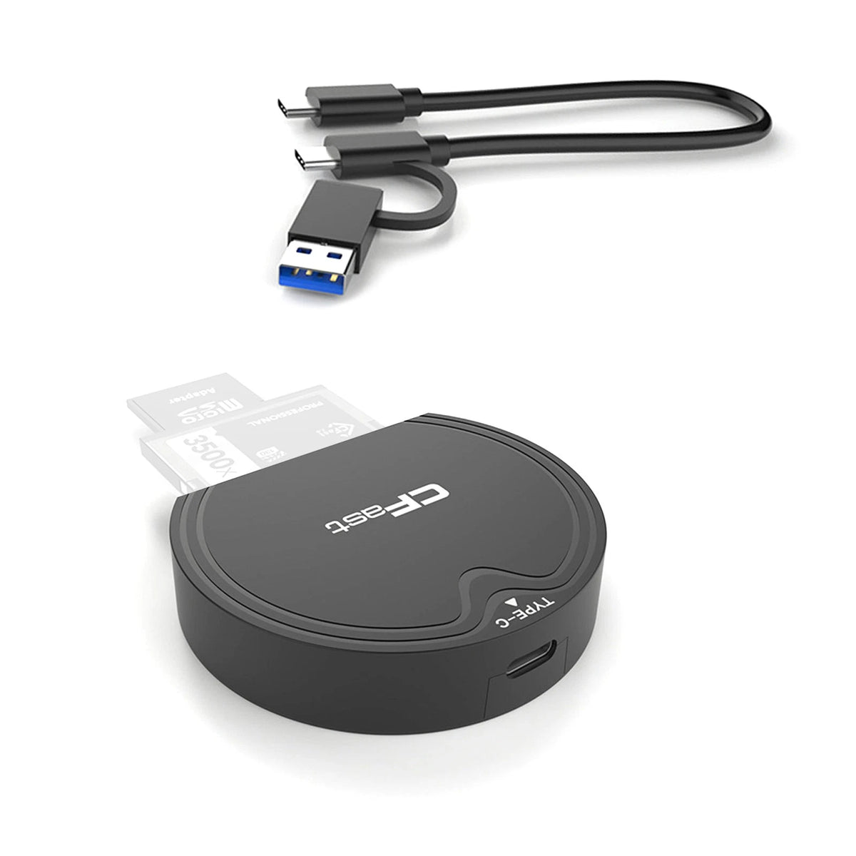 P&P CFast 2.0/SD Memory Card Adapter for USB3.2 Gen2 (10Gbps)
