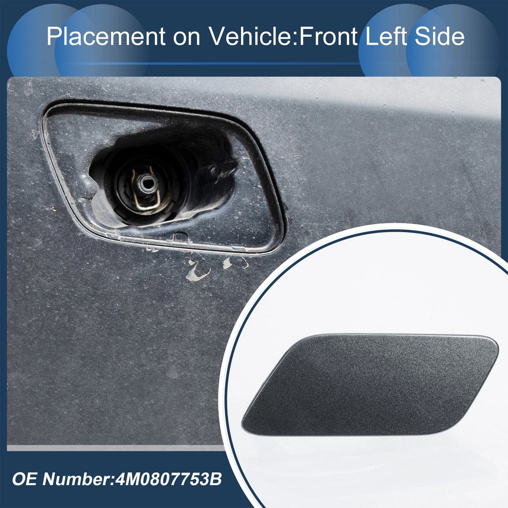 Washer Nozzle Cover Cap Front Left for Audi Q7 (2017–2019) Gray