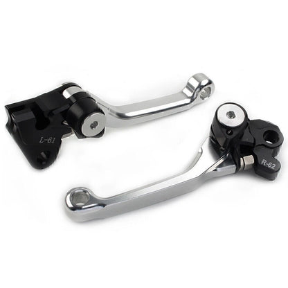 Brake Lever Clutch Lever Set for Kawasaki KX450F (2006–2012) Silver
