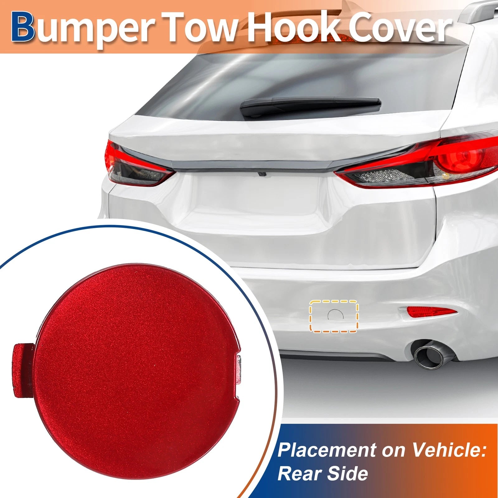 Rear Right Tow Hook Cover for Mazda 6 Atenza 2018–2021