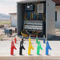 Set of 5 Crocodile Clips with 4mm Connector for Safe Testing