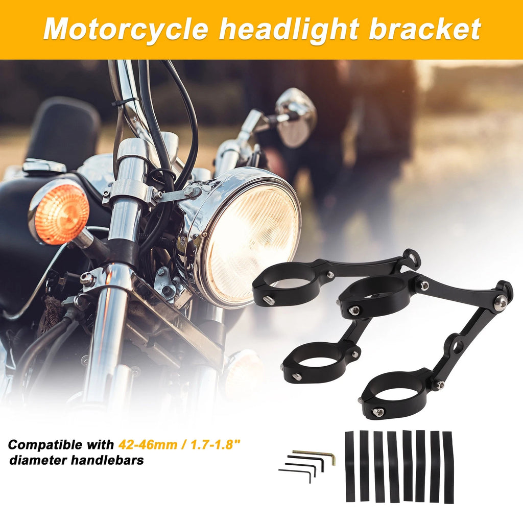 Light Bar Mounting Bracket Set of 2 for Motorcycle (Universal)