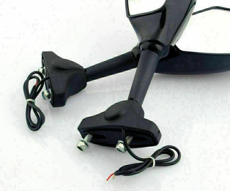 Universal MotoTurn Signal Mirrors for Honda Kawasaki Suzuki Yamaha (T9)
