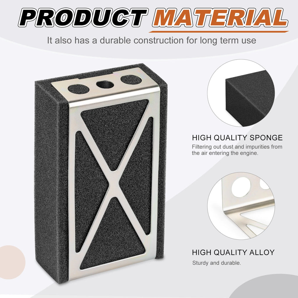 Air Filter Cleaner Element with Mount Plate for Honda FourTrax 70 (1986–1987), CT70 (1991–1994)
