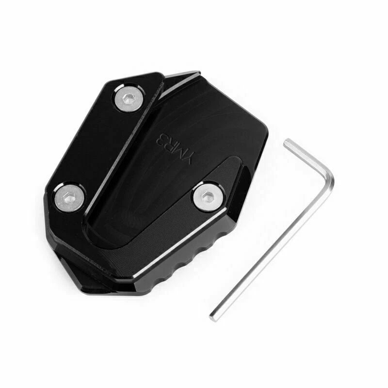 Side Stand Kickstand Enlarger Plate for Yamaha YZF R25 R3 MT-25 MT03 (2014–2019) Black