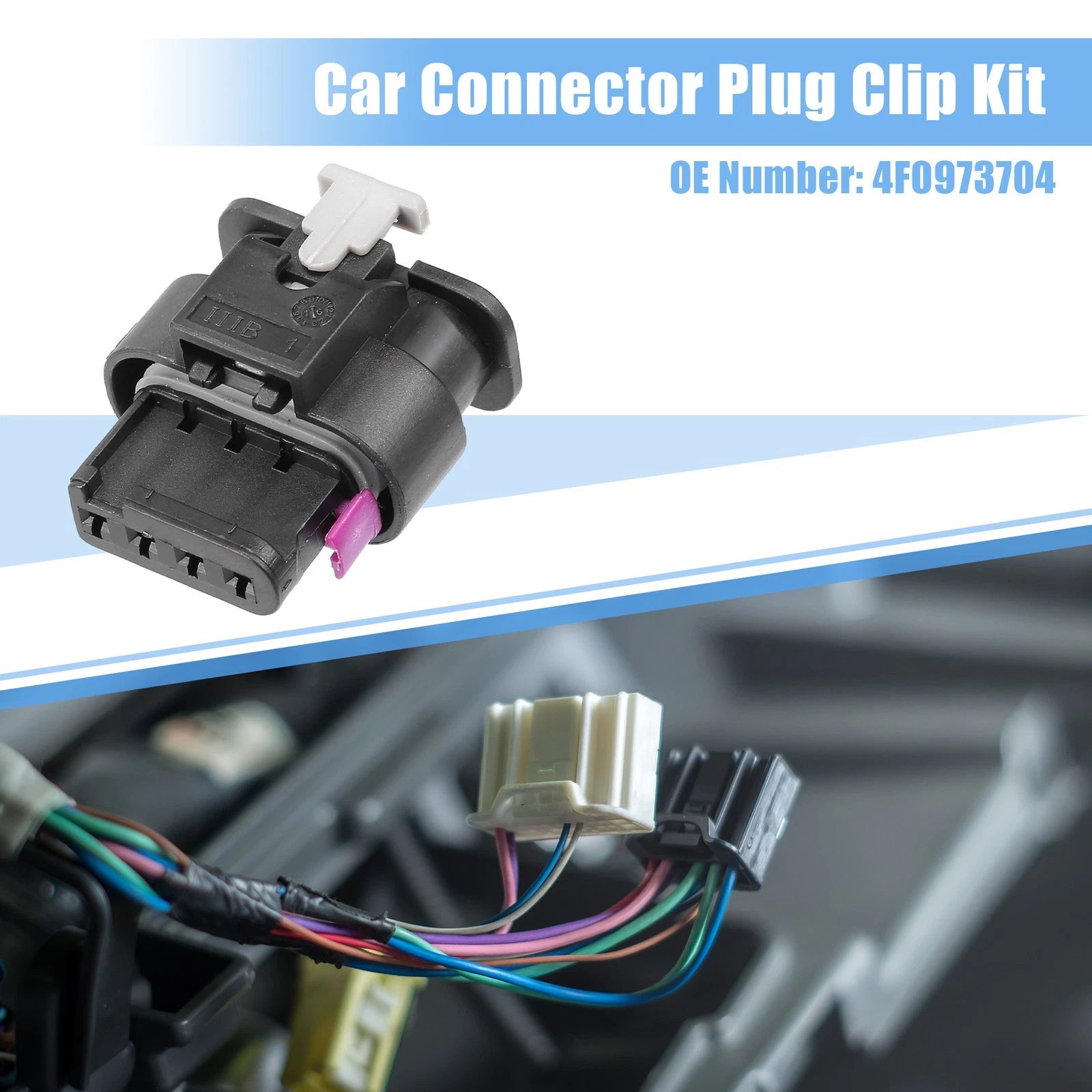 4 Way Map Sensor Connector Adapter Plug Kit for VW Audi (2000–2010)