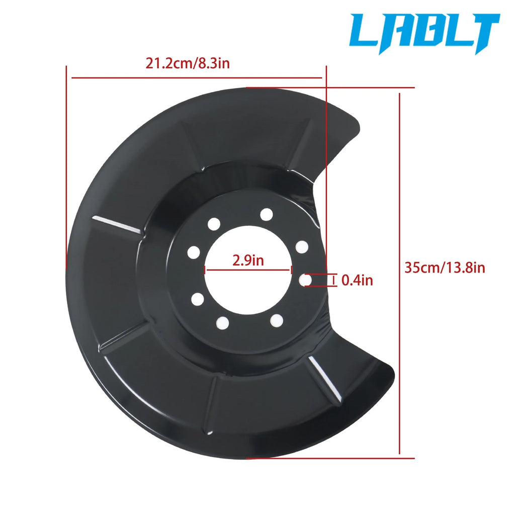 Pair Rear Brake Dust Shields for Mazda 3 (2004–2015)