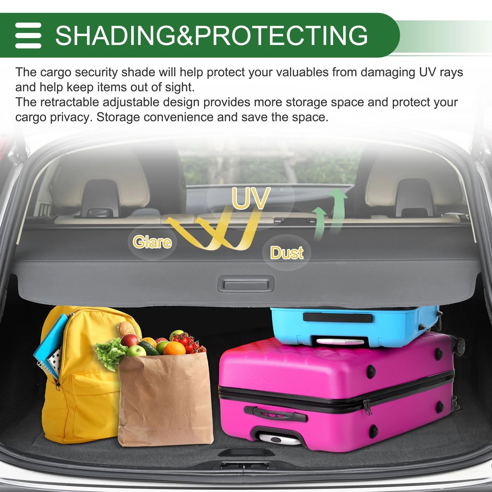 Trunk Retractable Cargo Cover for Mercedes-Benz B-Class W245 (2008–2011)