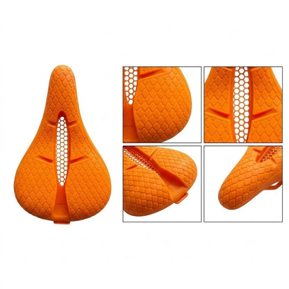 Thick Silicone Saddle Cover for Bicycle (Breathable, Waterproof, Comfort Fit)