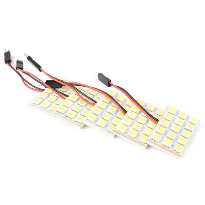 5pcs Car Interior 12V White 15SMD 5050 LED Light Lamp Panel T10 Festoon Dome