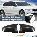 Rearview Mirror Cover Cap Carbon Fiber Pattern for BMW X1 2016–2022