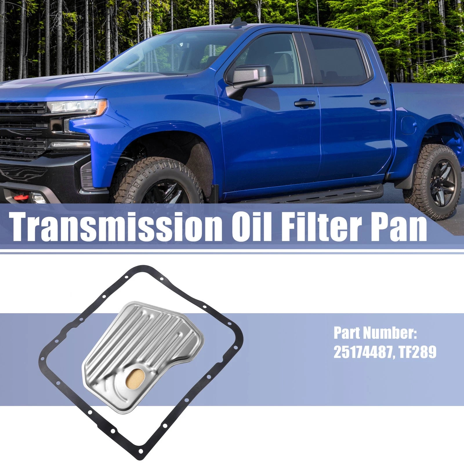 Transmission Filter Oil Pan Gasket Replacement Set for Chevrolet (1999–2013)