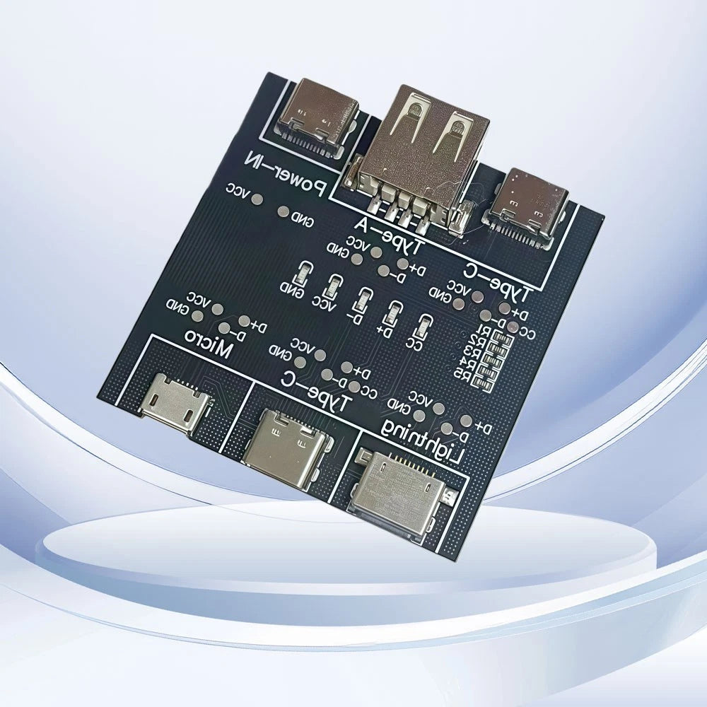 Multi Port USB Cable Tester Board with Quick Detection and Safety Protection