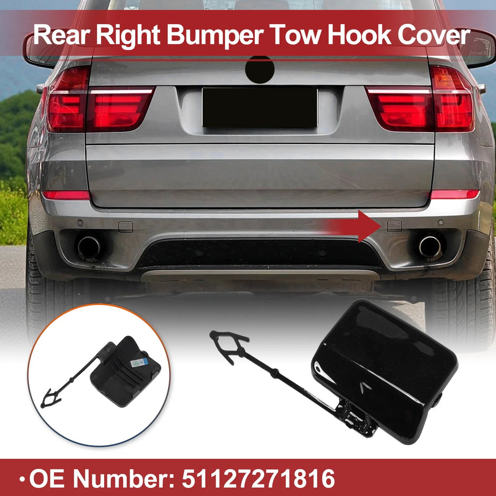 Tow Hook Cover Cap Replacement for BMW X5 E70 (2011–2013)