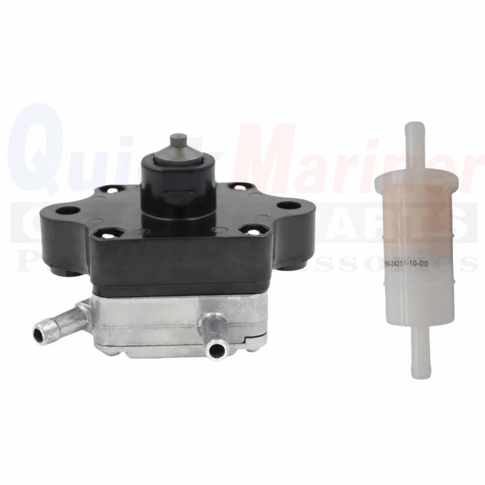 Fuel Pump with Filter for Yamaha Outboard F 9.9 15 HP (66M-24410-00)
