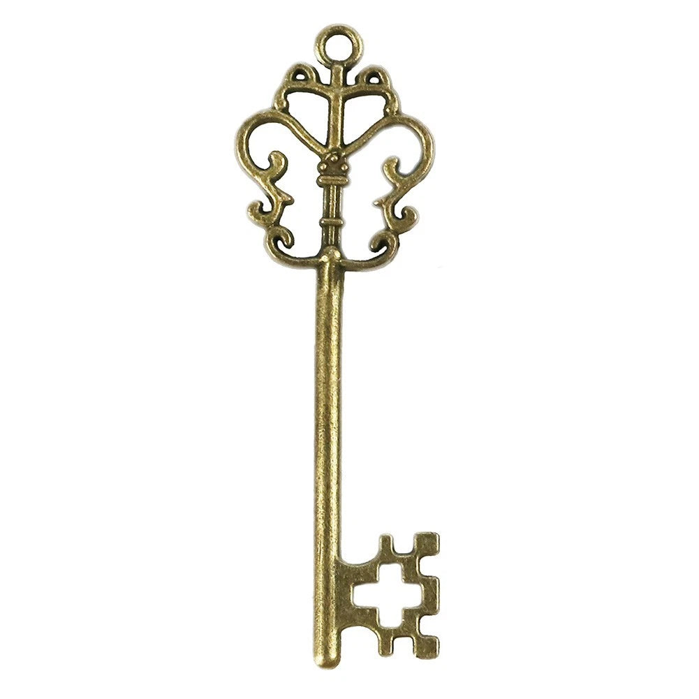 Brass Skeleton Key for DIY Projects (No specific make/model)