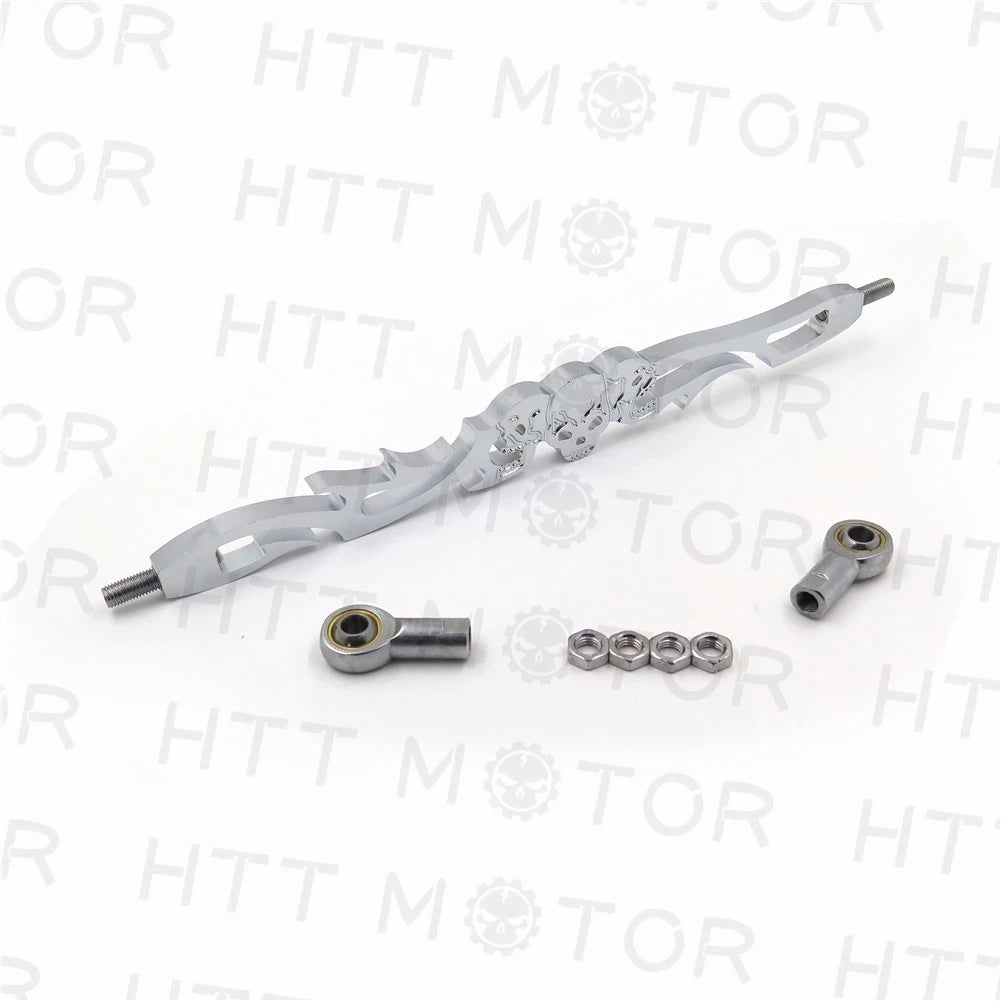 Chrome Skull Shift Linkage +3" for Harley FXDWG Dyna Wide Glide (1993–2016)