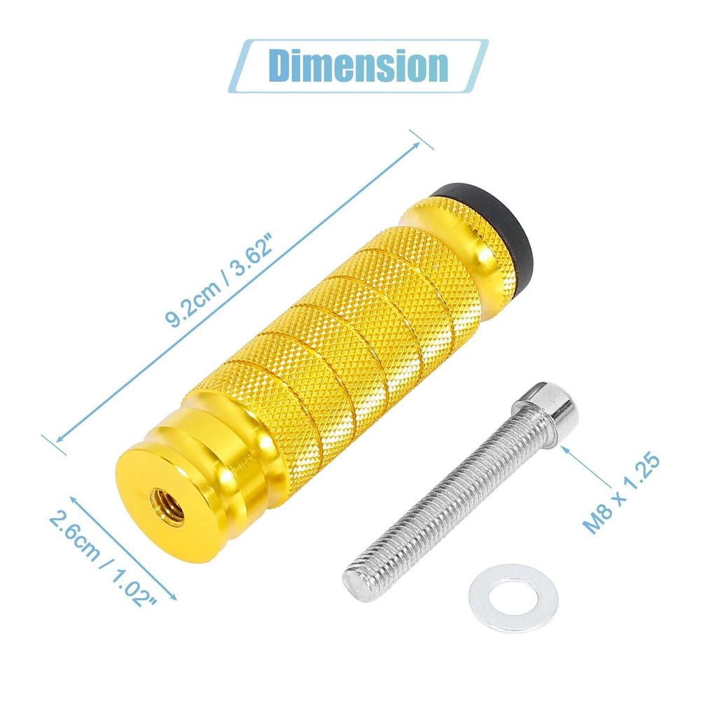 Rearset Footpegs Pair Gold Tone Replacement for Motorcycle (2000–2025)