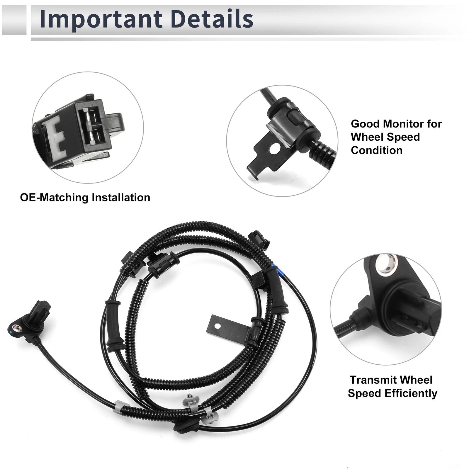 ABS Wheel Speed Sensor No. 956813E310 for Kia Sorento (2007–2009)