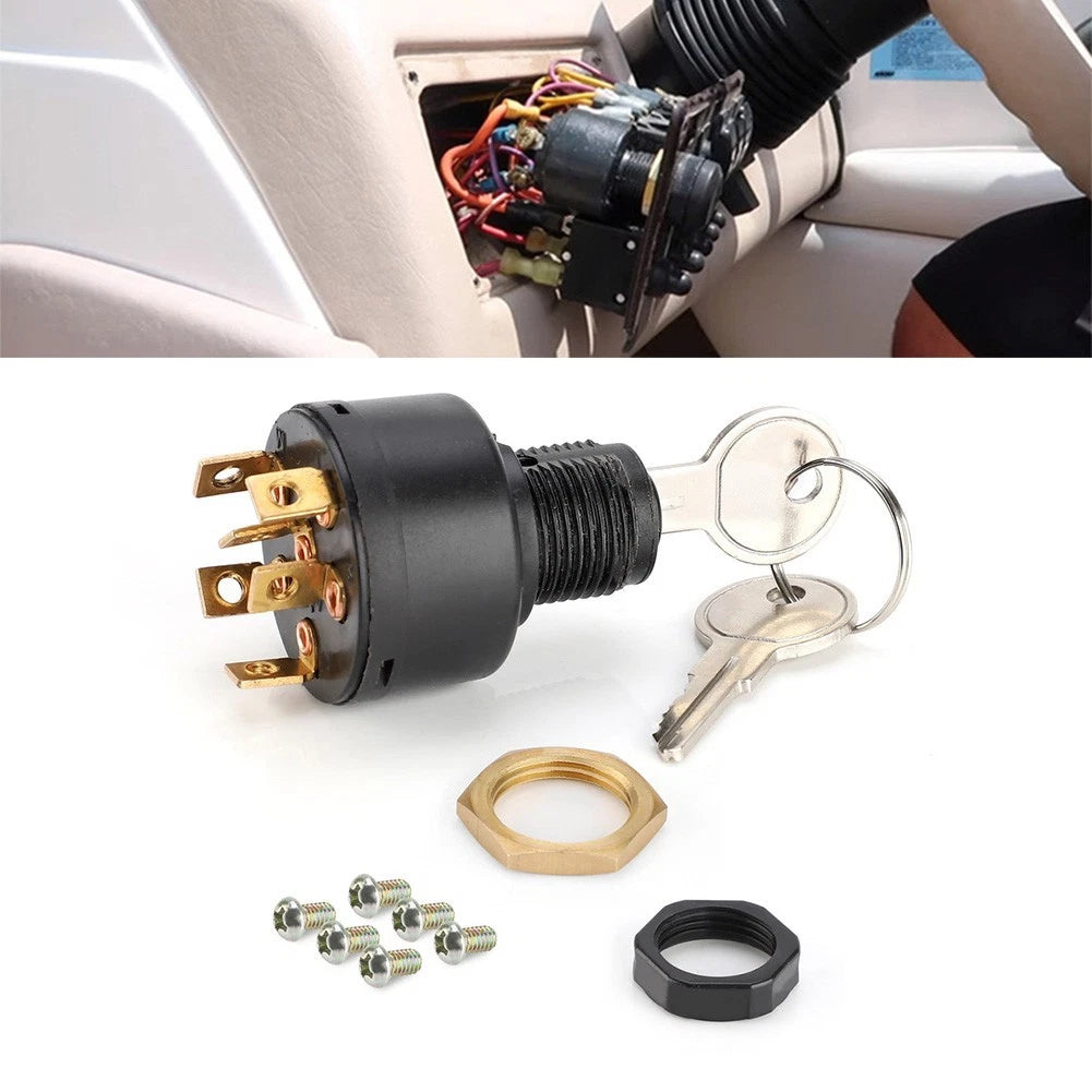 Push To Choke Ignition Switch for Boat Motor (Marine Compatibility)