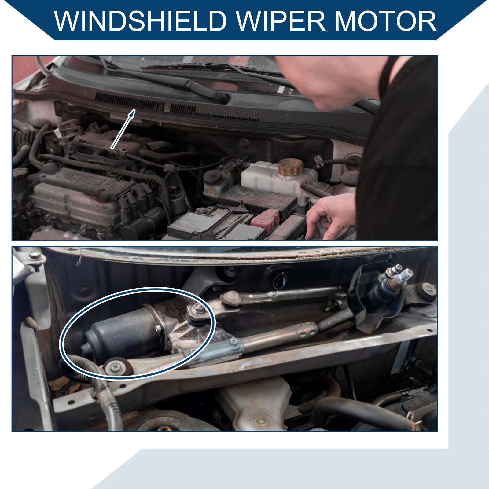 Front Windshield Wiper Motor Replacement for Hyundai ix35 (LM) (2010–2015)
