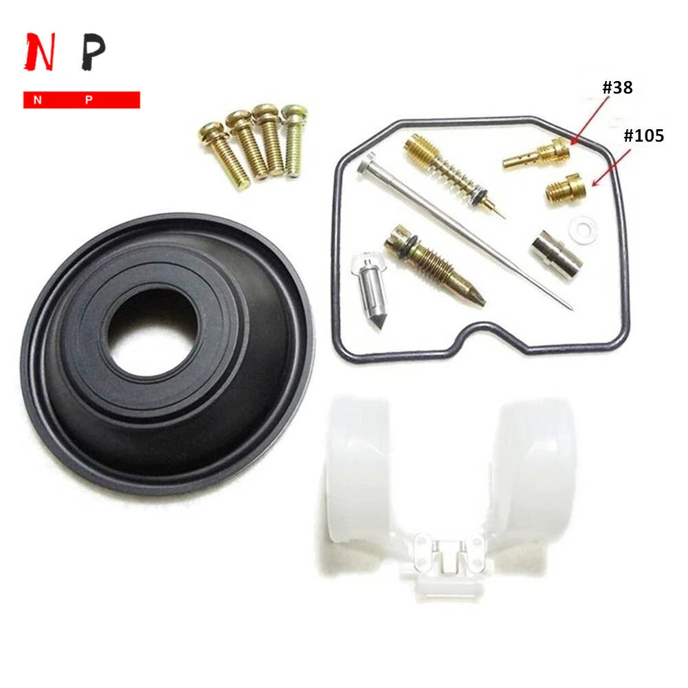 Carburetor Rebuild Kits for Kawasaki ZZR250 EX250H (#105 Jet Diaphragm Float)
