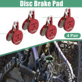 Brake Pads Replacement Resin Pair with Springs for Bike Bicycle (Red)