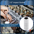 1/2 Inch Drive Spark Plug Impact Socket 16mm 6 Point for Universal
