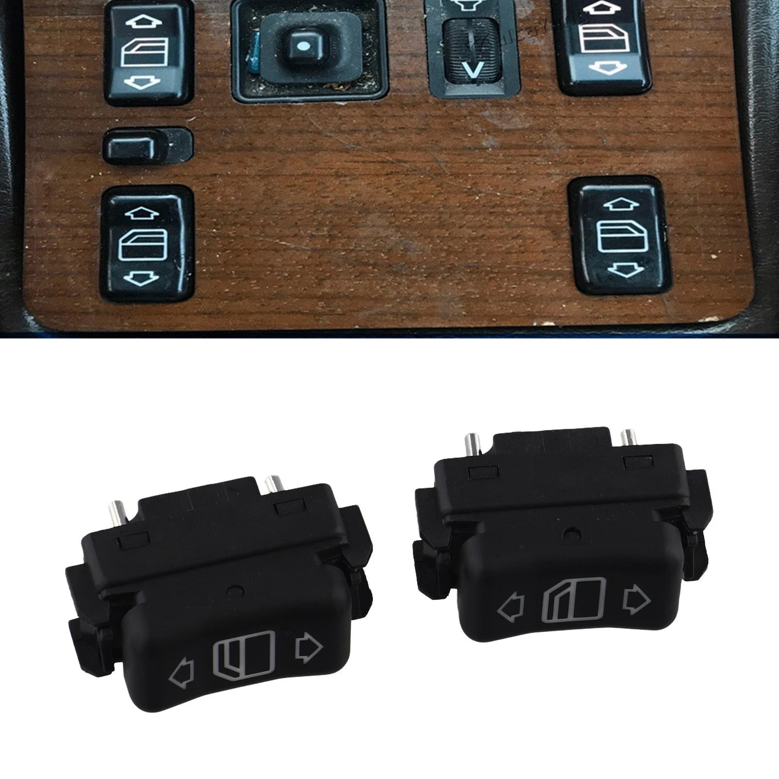 2X Console Power Glass Switch for Mercedes