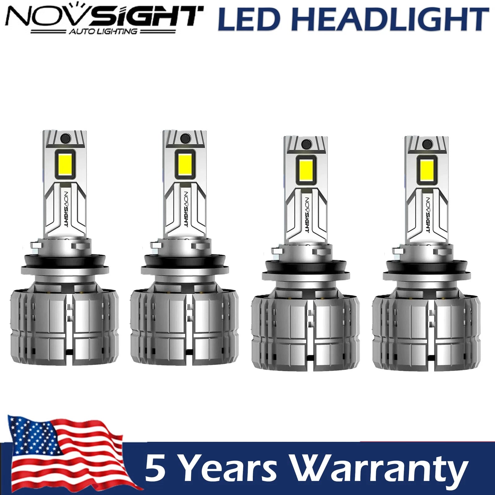 H11 LED Headlight Bulbs for High Low Beam (200W 40000LM 6500K)