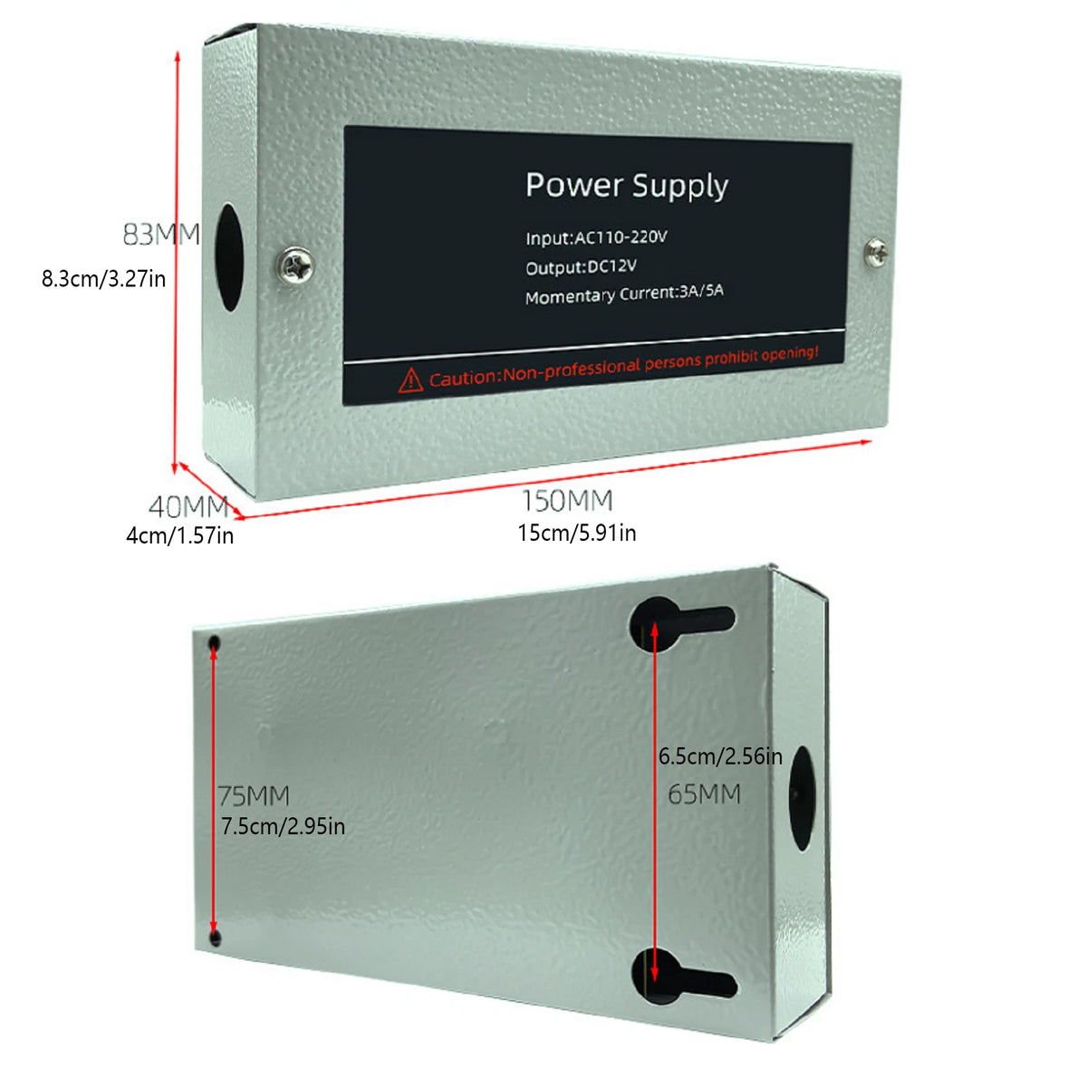 36W Power Supply for Electric Lock Control/RFID-ID Reader (DC 12V)