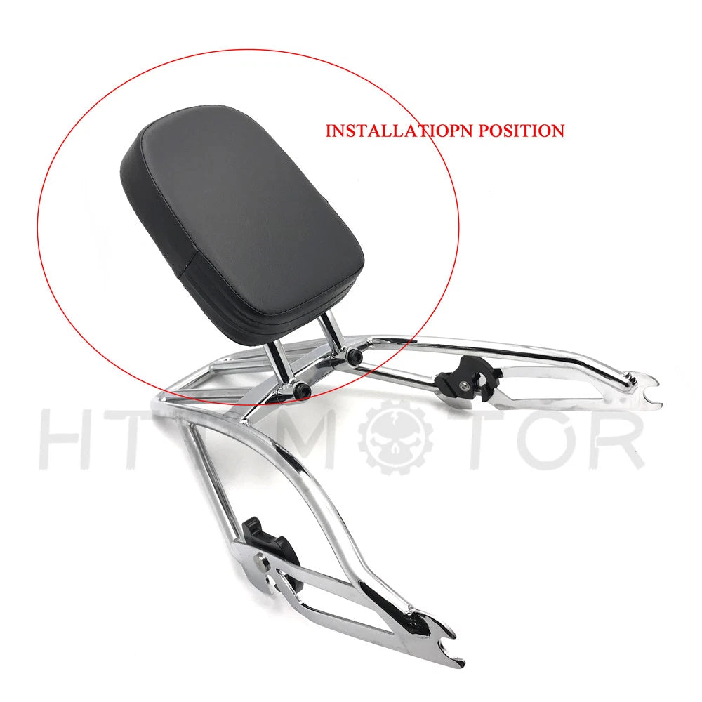Chrome Backrest for Harley Street 500 750 (2015–2017)