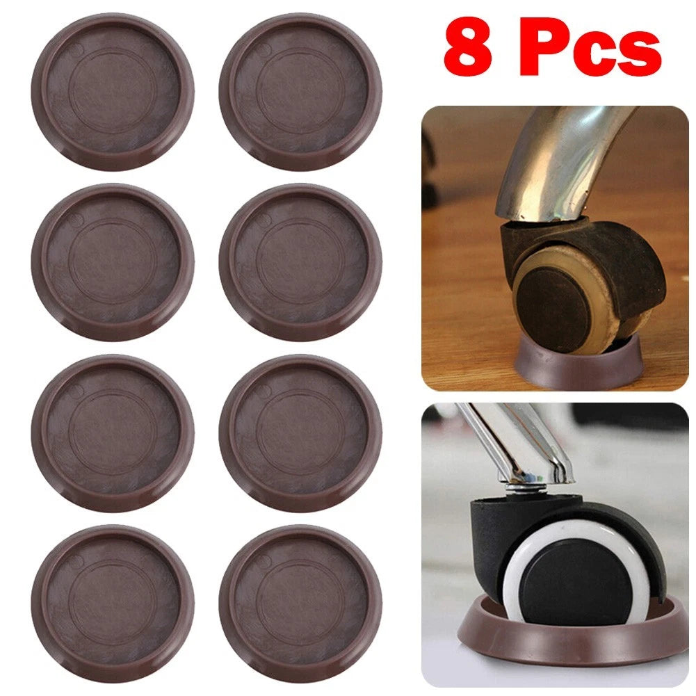Caster Cups for Any Floor Type (Pack of 8)