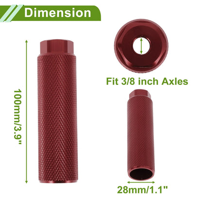 4 Pcs 100mm Bicycle Foot Pegs Backrest Stands for Bike Seat (2010–2026)