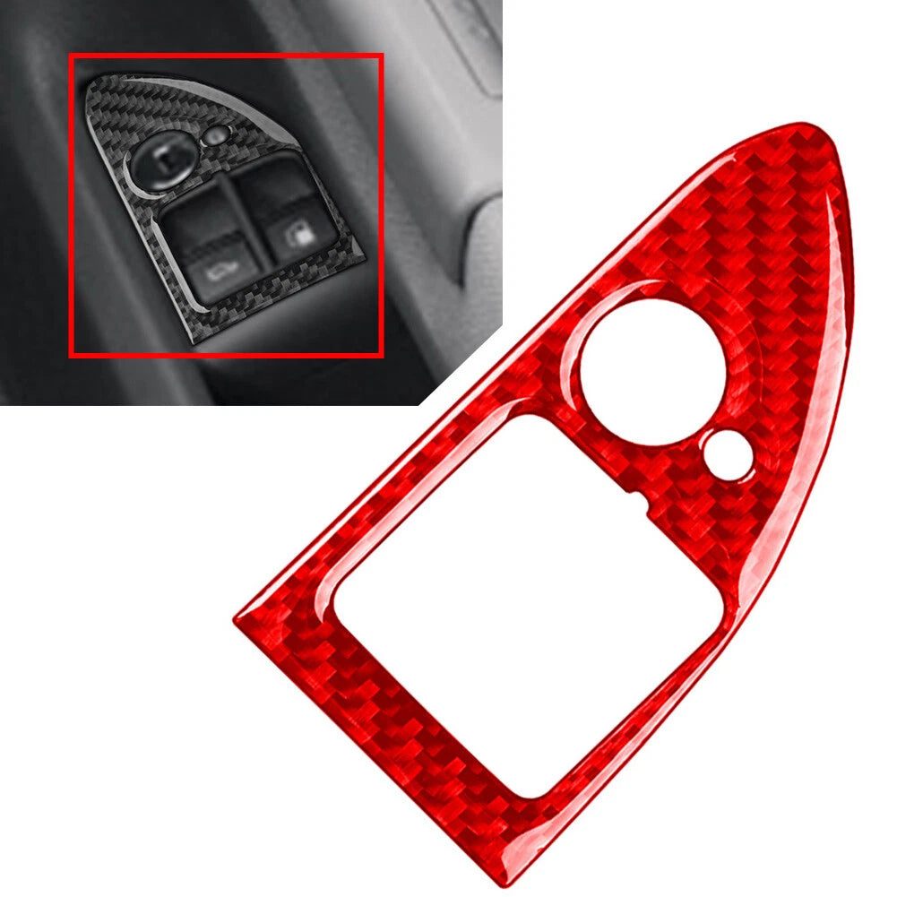 Rear Fuel Tank Switch Button Cover Trim for Volkswagen Passat B5 (2001–2005) Red