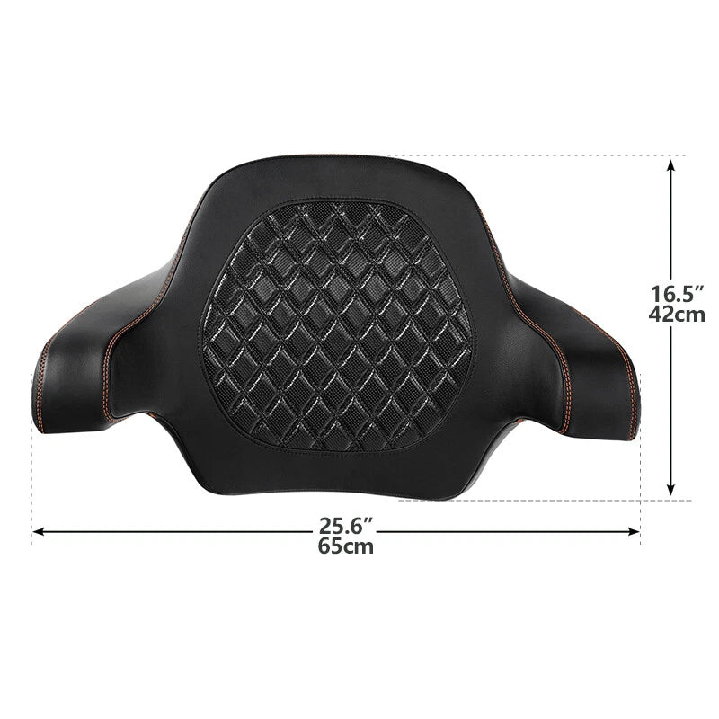 King Passenger Backrest Pad for Harley Electra Glide (2014–2024)