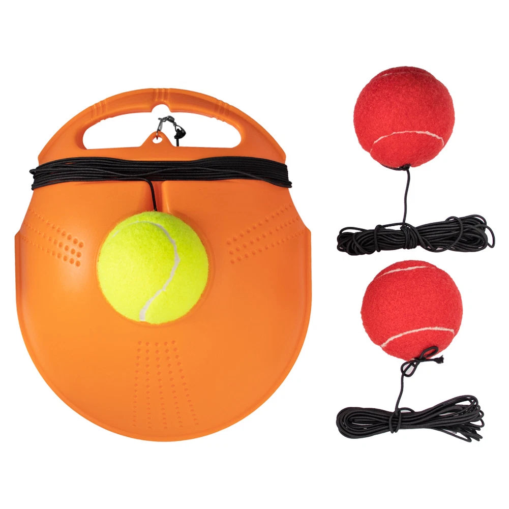 Complete Tennis Rebounder Kit with 3 Elastic Balls for Individual Training