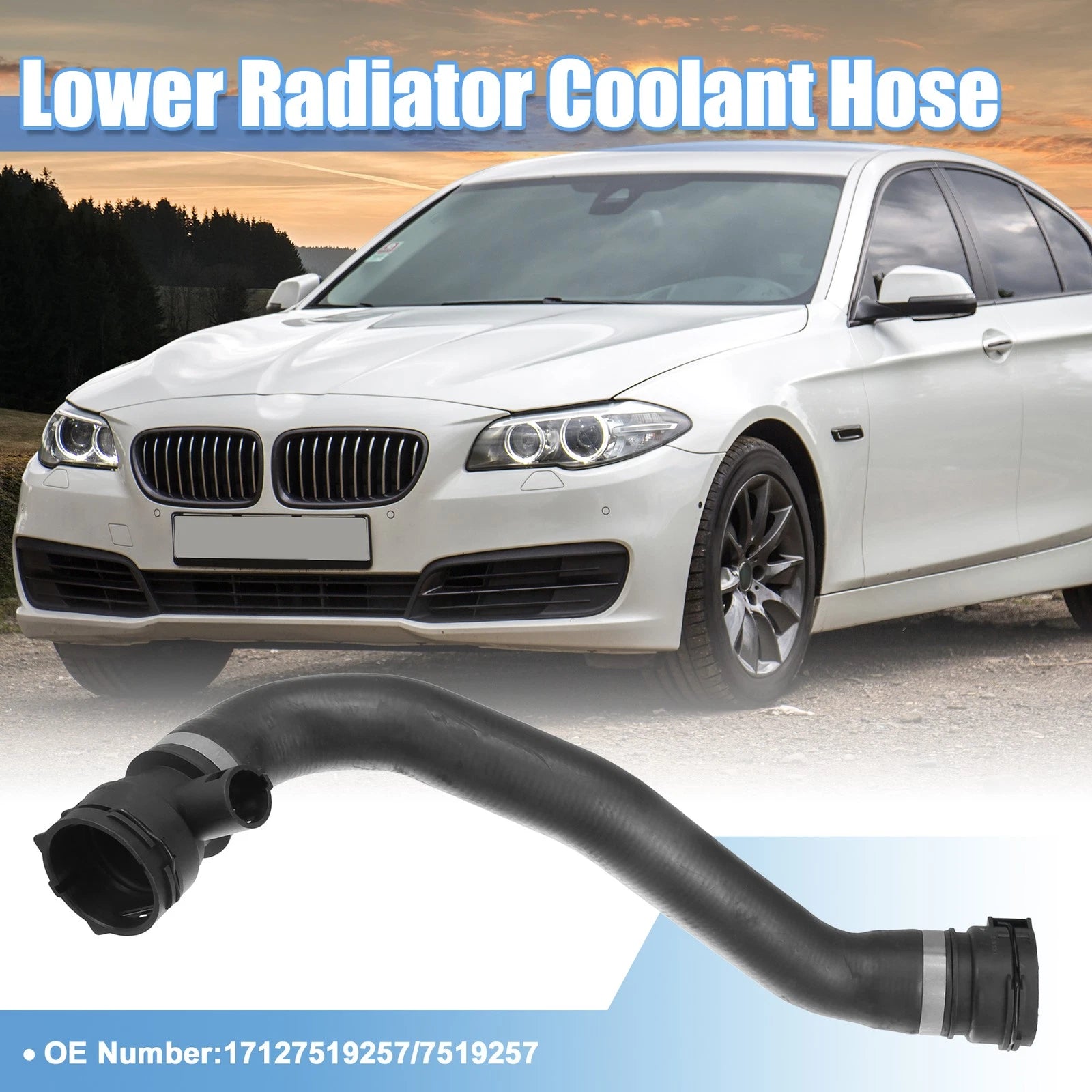 Radiator Coolant Hose Replacement for BMW 525i Base 2.5L L6 (2002–2003)