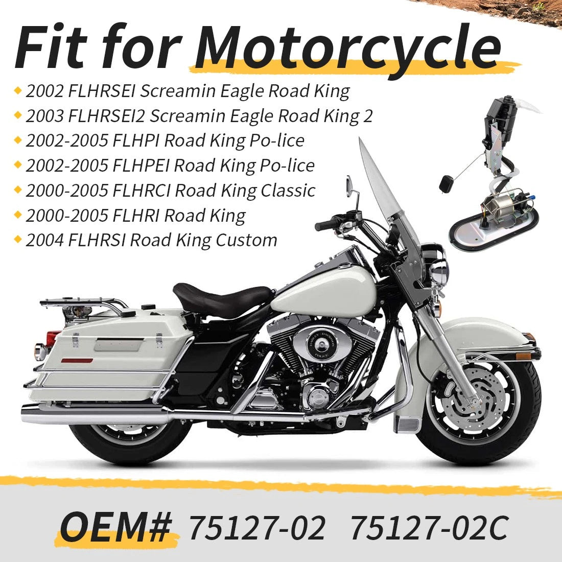 Fuel Pump Module Assembly w/ Pressure Sensor for Road King (2000–2005)
