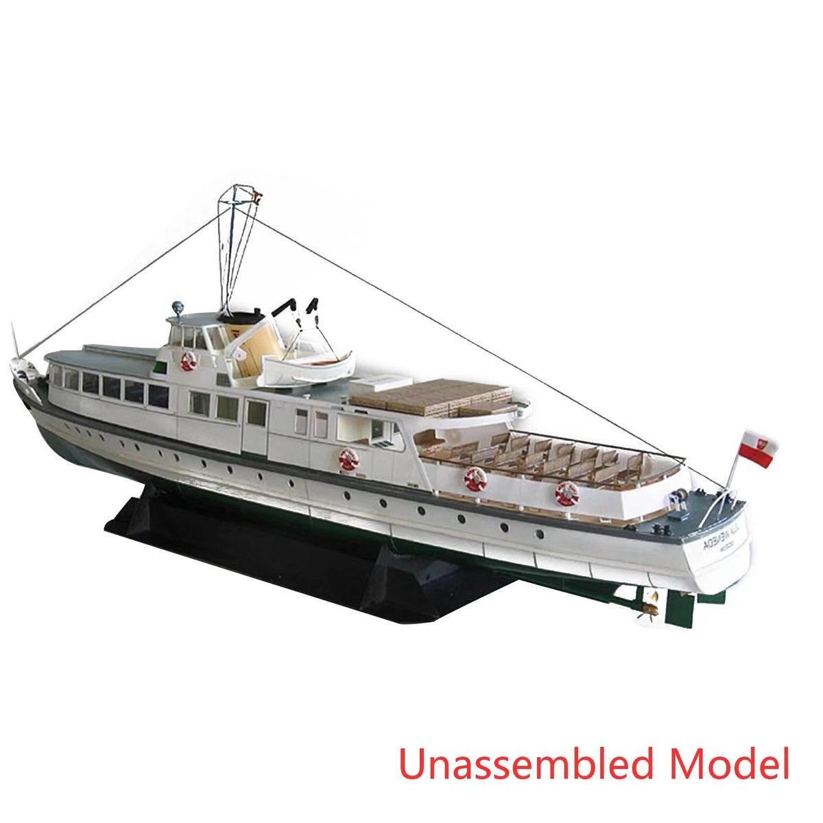3D Paper Model for Baltic Fleet Coastal Ferry Lilla Weneda (Unassembled)