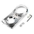 Dash Panel Insert Cover for Harley Dyna Wide Glide 93-03 & Softail 00 -17 Chrome