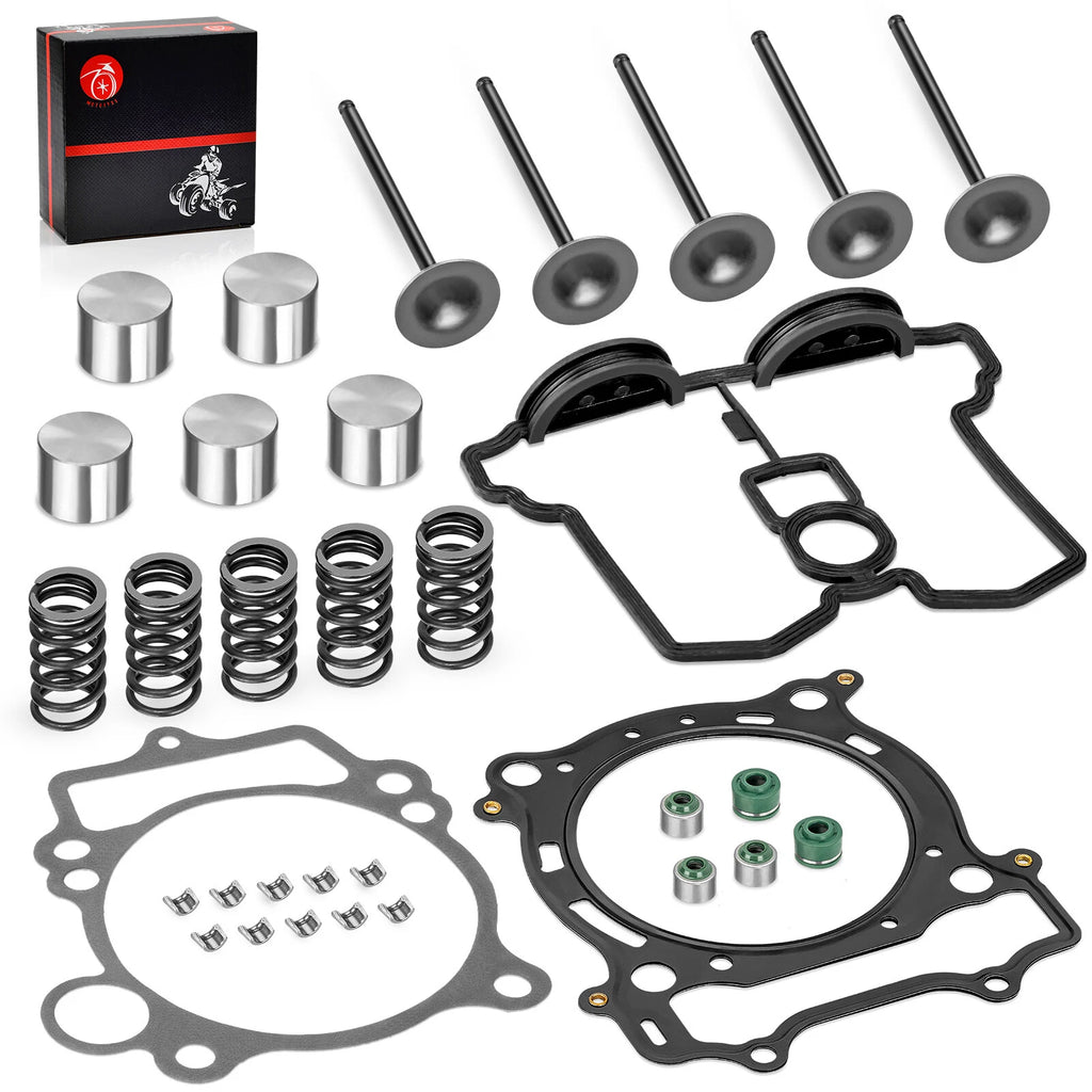 Cylinder Head Exhaust Intake Valve & Spring Gasket Kit for Yamaha YFZ450 YZ450F (2004–2023)