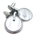Pair Chrome Round 7/8" Handle Bar End Side Mirrors for Universal Motorcycle