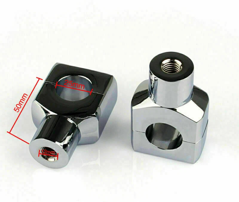 2" Handlebar Risers for Yamaha V-Star, Honda VTX, Suzuki Boulevard (All Years)