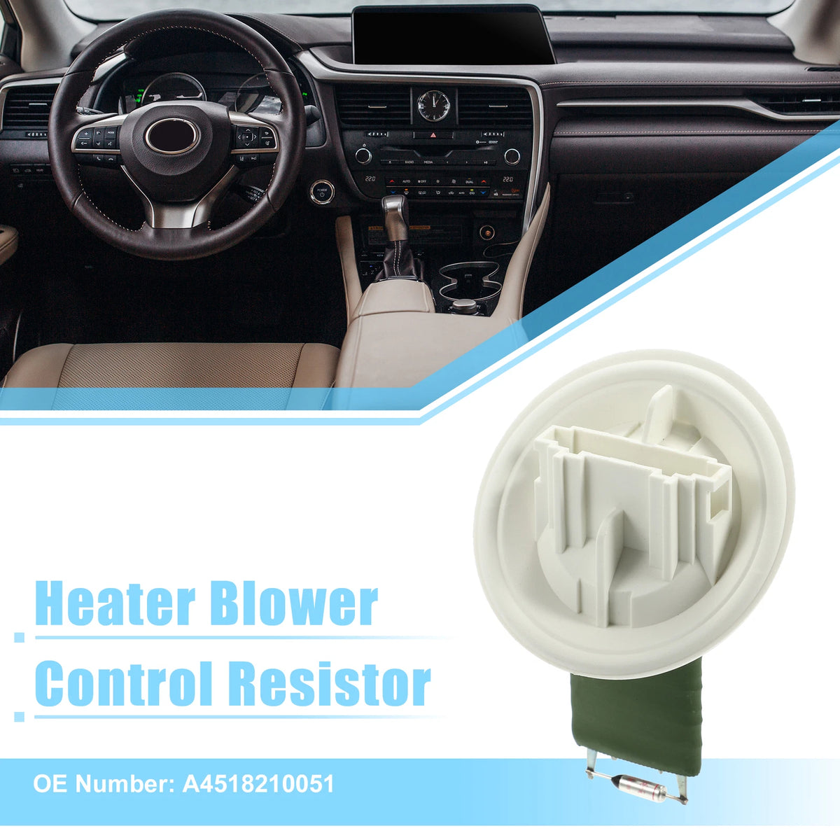 HVAC Blower Motor Resistor for Smart Forfour (2004–2006) A4518210051