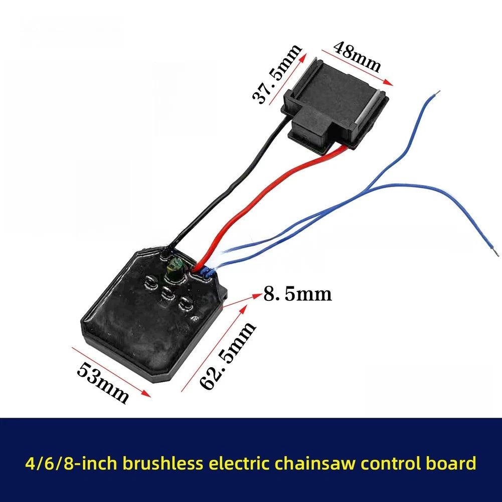 Electric Chainsaw Control Board for Brushless Motor Chainsaw (4-8 Inch)