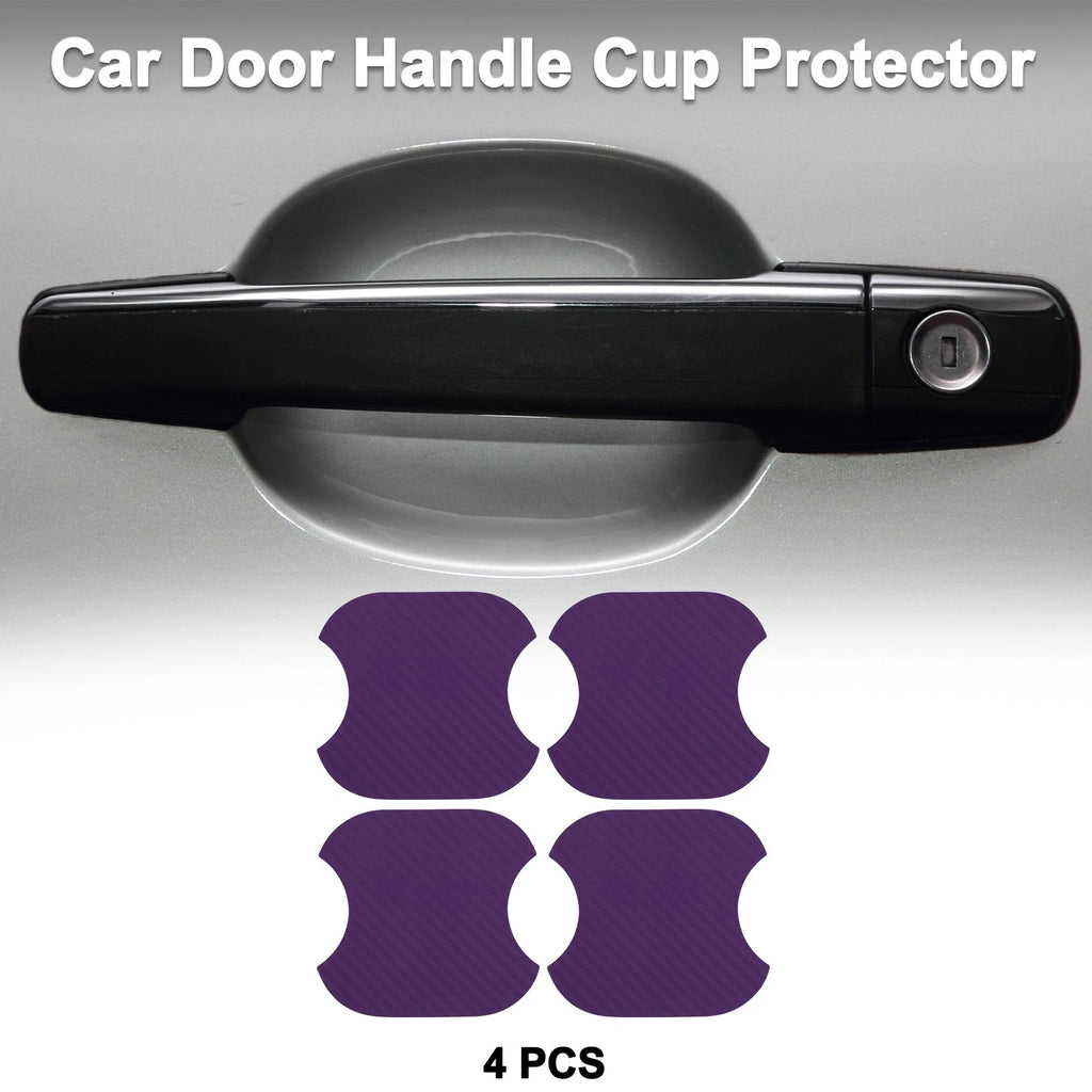 Car Door Handle Scratch Protector for Universal Vehicles (91x93mm, Purple)