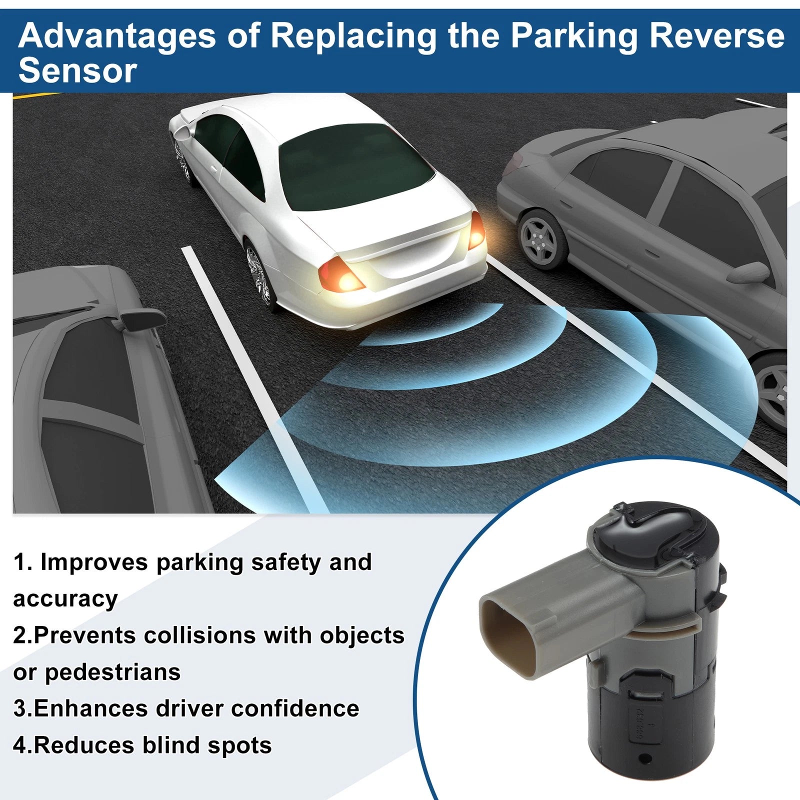 Reverse Backup Parking Sensor for BMW 750Li (2006–2008) No.66206989178