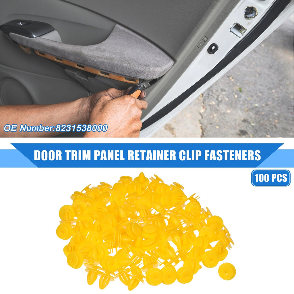 Door Trim Panel Retainer Clip Fasteners 100 Pack for Chevrolet Aveo (2004–2011)