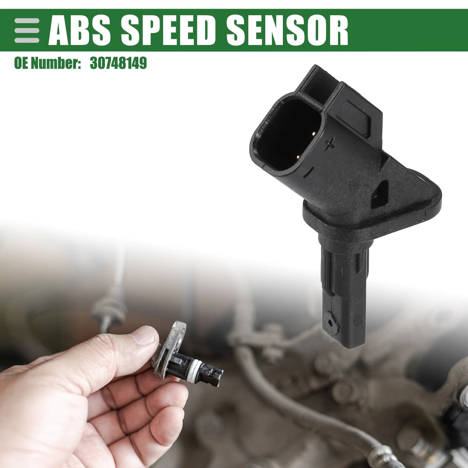ABS Wheel Speed Sensor Front Left Right for Ford Focus C-Max Mondeo (2004–2019)